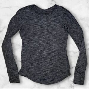 Lululemon 5 Mile Gray Long Sleeve Size 6